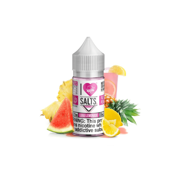 I Love Salts By mad hatter LUAU lemonade dubai vaping saltnic uae