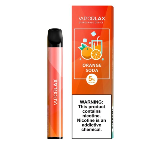 Vaporlax Mate Disposable Device Orange Soda Flavor 50mg