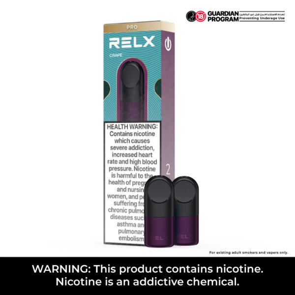 RELX Infinity PRO pods - Tangy Purple / Nicotine level: 18 mg/ml