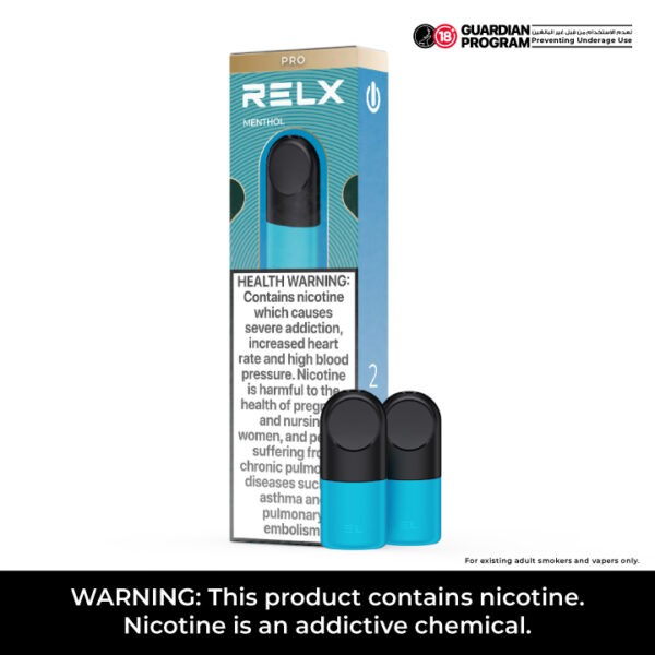 RELX Infinity PRO pods - Menthol Plus / Nicotine level: 18 mg/ml