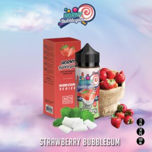 SOUR STRAWBERRY BUBBLEGUM BY HORNY BUBBLEGUM SERIES - 120ML