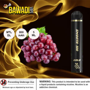 RED GRAPE BY SMOOTH-500 GOLD - 1500 PUFFS