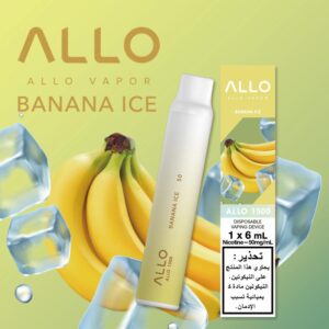 BANANA ICE BY ALLO DISPOSABLE 1500 PUFFS