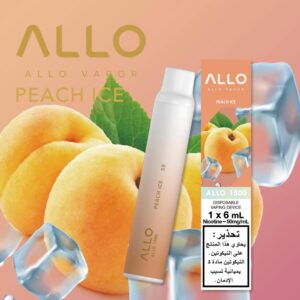 PEACH ICE BY ALLO DISPOSABLE 1500 PUFFS