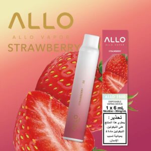 STRAWBERRY BY ALLO DISPOSABLE 1500 PUFFS