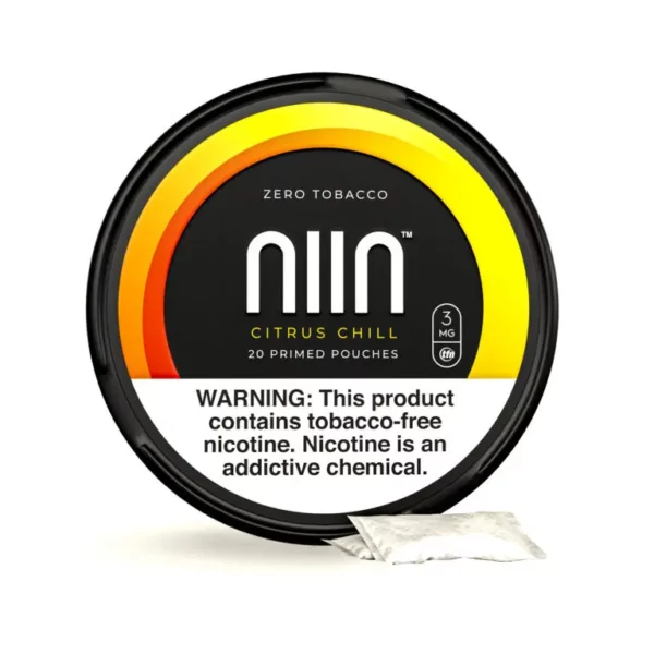 NIIN ZERO TOBACCO™ NICOTINE POUCHES – CITRUS CHILL