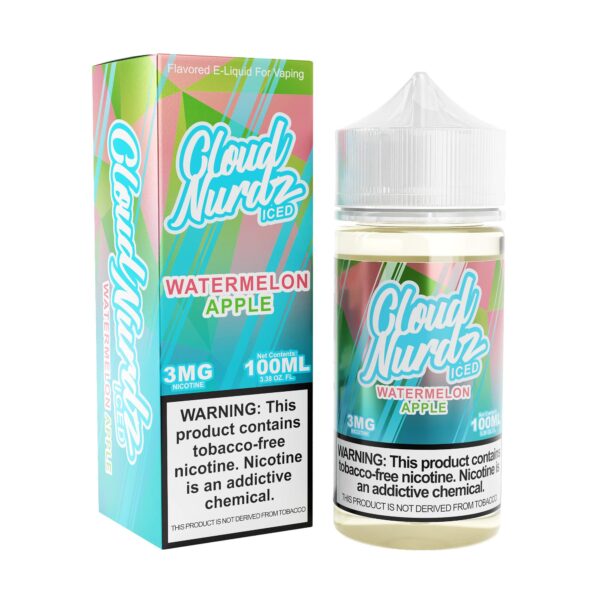 CLOUD NURDZ E-LIQUID - ICED WATERMELON APPLE