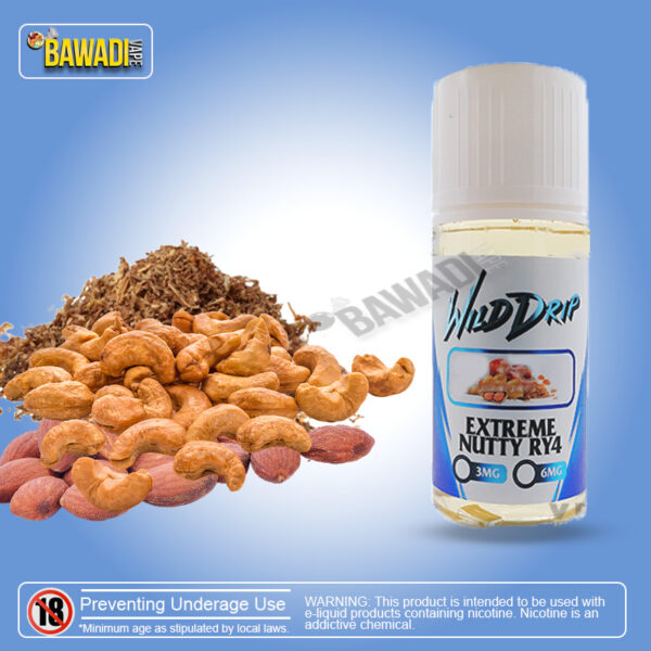 WILD DRIP E-LIQUID - EXTREME NUTTY RY4 100ML