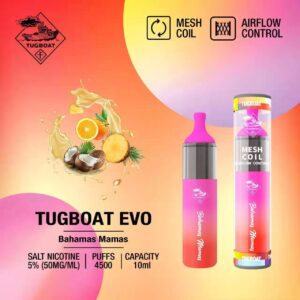 TUGBOAT EVO DISPOSABLE 4500PUFFS - BAHAMAS MAMAS