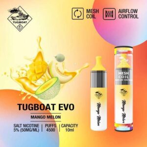 TUGBOAT EVO DISPOSABLE 4500PUFFS - MANGO MELON