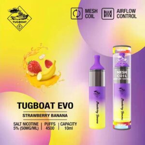 TUGBOAT EVO DISPOSABLE 4500PUFFS - STRAWBERRY BANANA