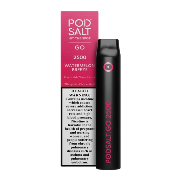 POD SALT GO 2500 PUFFS - WATERMELON BREEZE