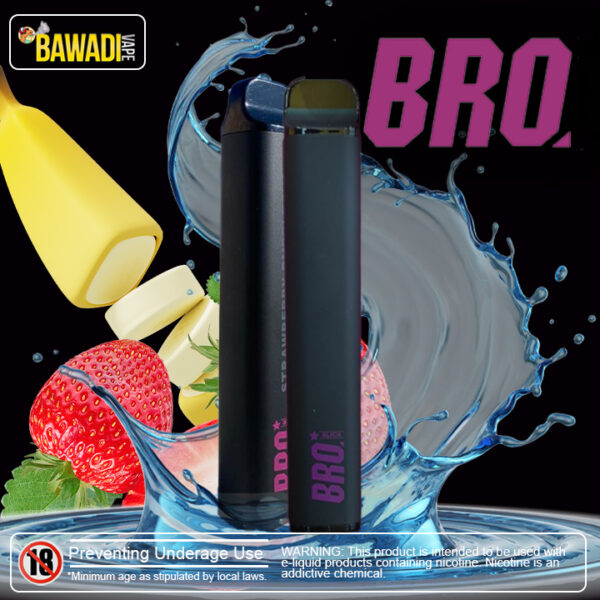 BRO SLICK 2500 PUFFS - BANANA STRAWBERRY 20MG