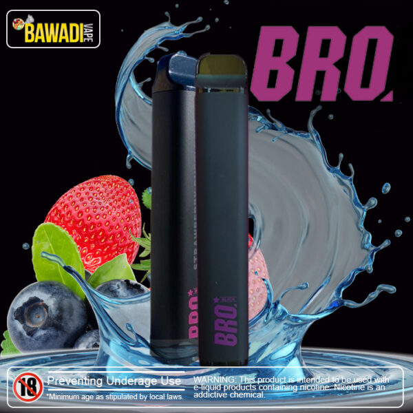 BRO SLICK 2500 PUFFS - BLUEBERRY STRAWBERRY 20MG