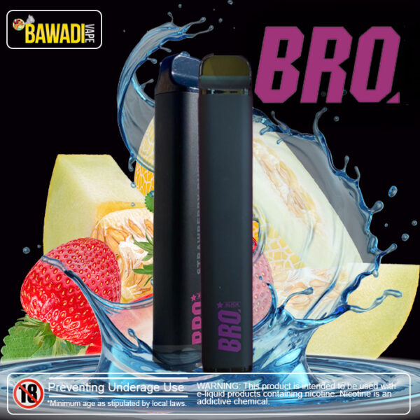 BRO SLICK 2500 PUFFS - STRAWBERRY SWEETMELON 20MG