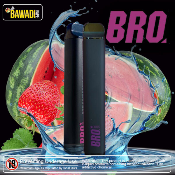 BRO SLICK 2500 PUFFS - WATERMELON STRAWBERRY 20MG