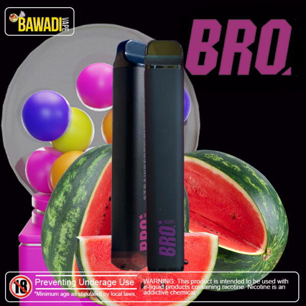 BRO SLICK 2500 PUFFS – WATERMELON BUBBLEGUM 20MG