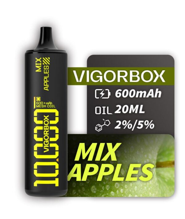 VIGORBOX DISPOSABLE 10K PUFFS - MIX APPLES