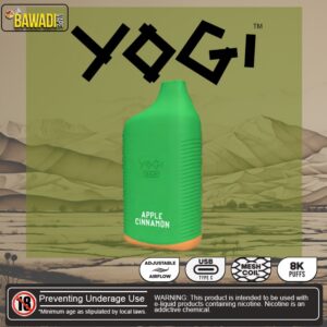 YOGI BAR 8K PUFFS DISPOSABLE - APPLE CINNAMON GRANOLA BAR