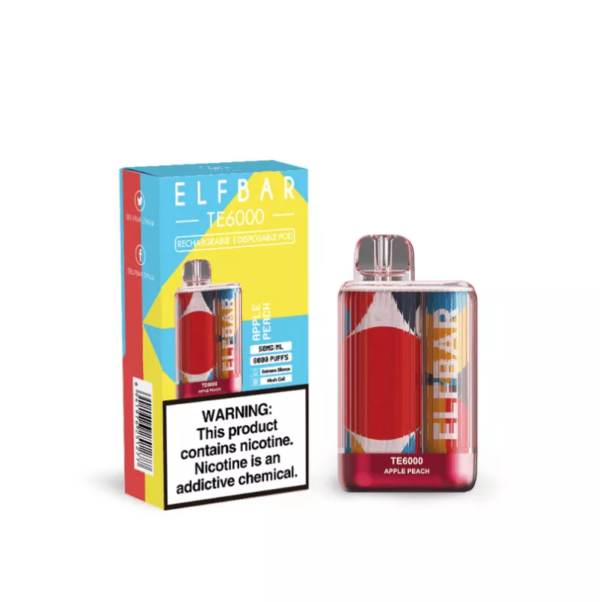 ELF BAR TE6000 PUFFS - APPLE PEACH