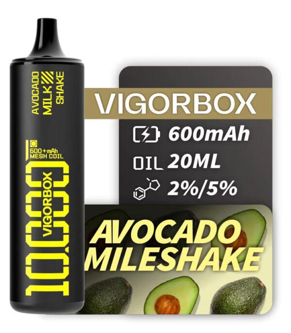 VIGORBOX DISPOSABLE 10K PUFFS - AVOCADO MILKSHAKE