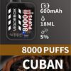 VIGORBOX DISPOSABLE 8000 PUFFS - CUBAN TOBACCO