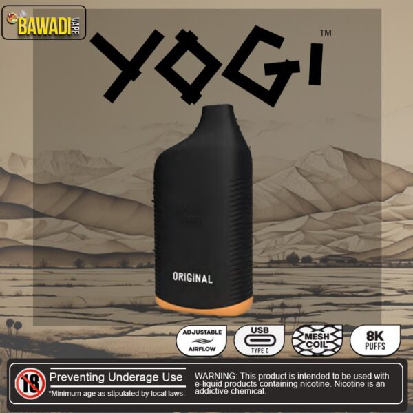 YOGI BAR 8K PUFFS DISPOSABLE - ORIGINAL GRANOLA BAR