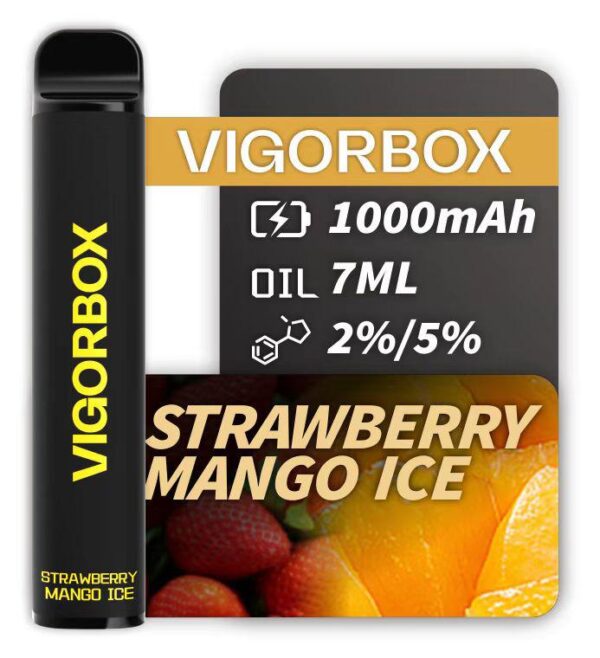 VIGORBOX 2500 PUFFS - STRAWBERRY MANGO ICE