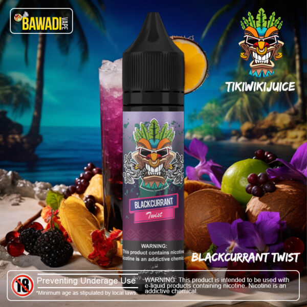 TIKIWIKI E-LIQUID – BLACKCURRANT TWIST