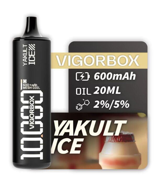 VIGORBOX DISPOSABLE 10K PUFFS - YAKULT ICE