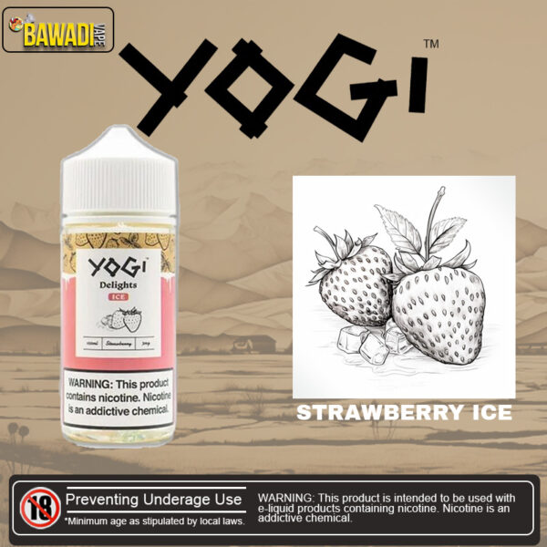 YOGI DELIGHTS E-LIQUID – STRAWBERRY ICE 100ML