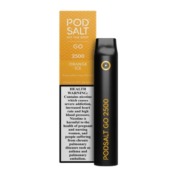 POD SALT GO 2500 PUFFS - ORANGE ICE