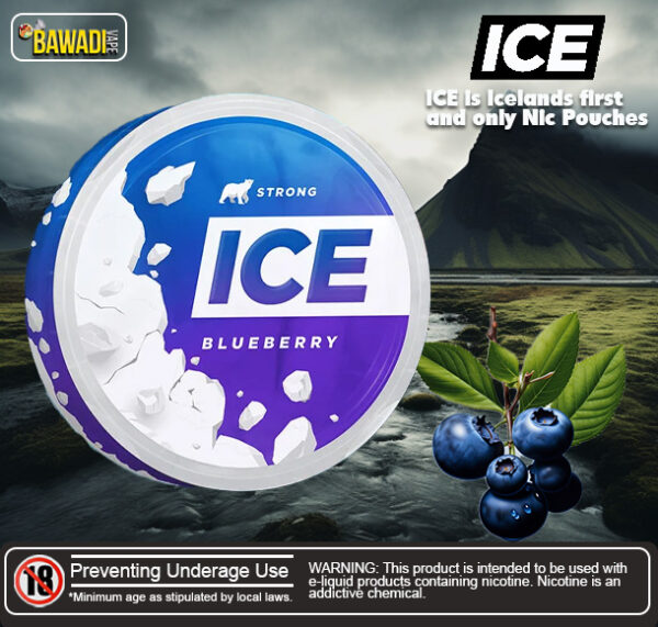 Blueberry Ice Nicotine Pouches Bawadi Dubai