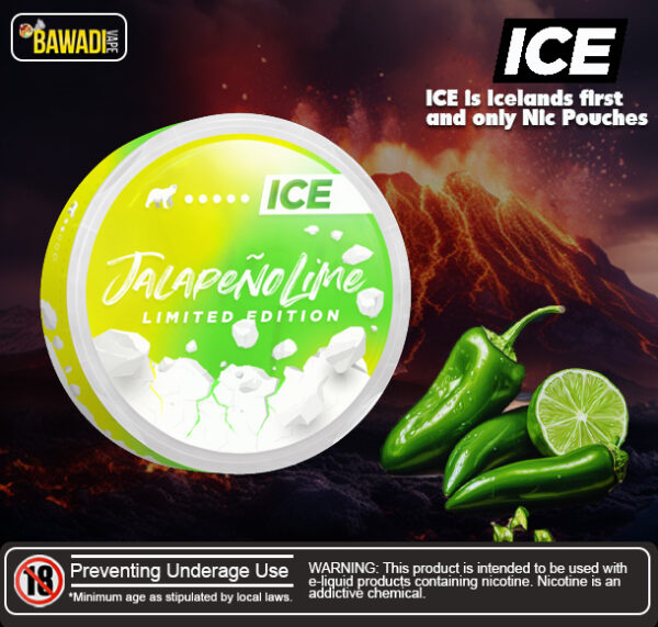 Jalapeno Lime Ice Nicotine Pouches Bawadi Dubai