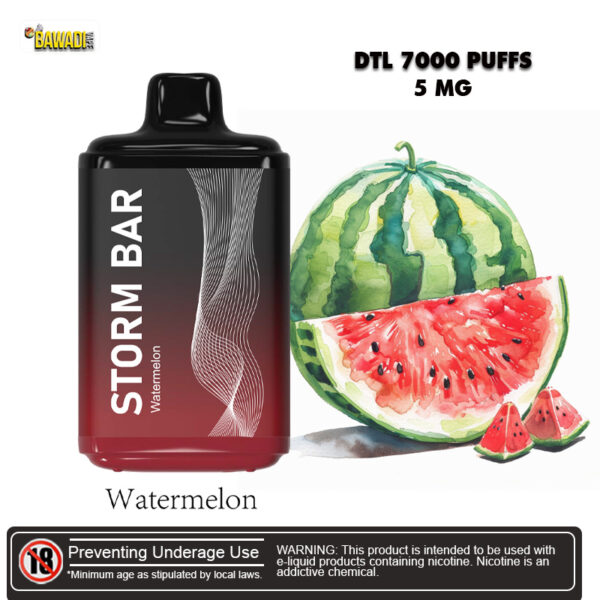 STORM BAR WATERMELON DTL 7000 PUFFS DISPOSABLE VAPE DUBAI