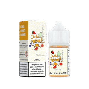 Enjoy a blast of mixed fruity flavors with Tokyo Fruit Boom Ice Salt Nic 30ml. Cool menthol finish, ideal for pod systems. Shop now at Bawadi Vape UAE.