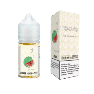 Get Tokyo Watermelon Ice Salt Nic 30ml from Bawadi Vape UAE. A refreshing blend of sweet watermelon and icy menthol. Fast delivery across the UAE.